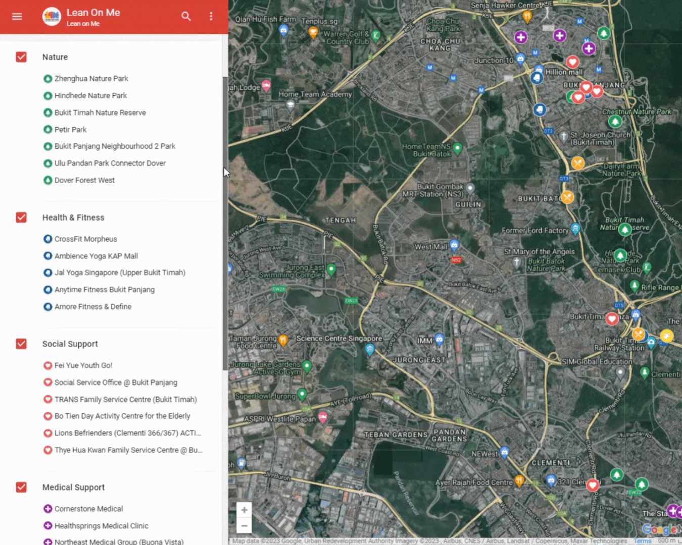 Wellbeing Map